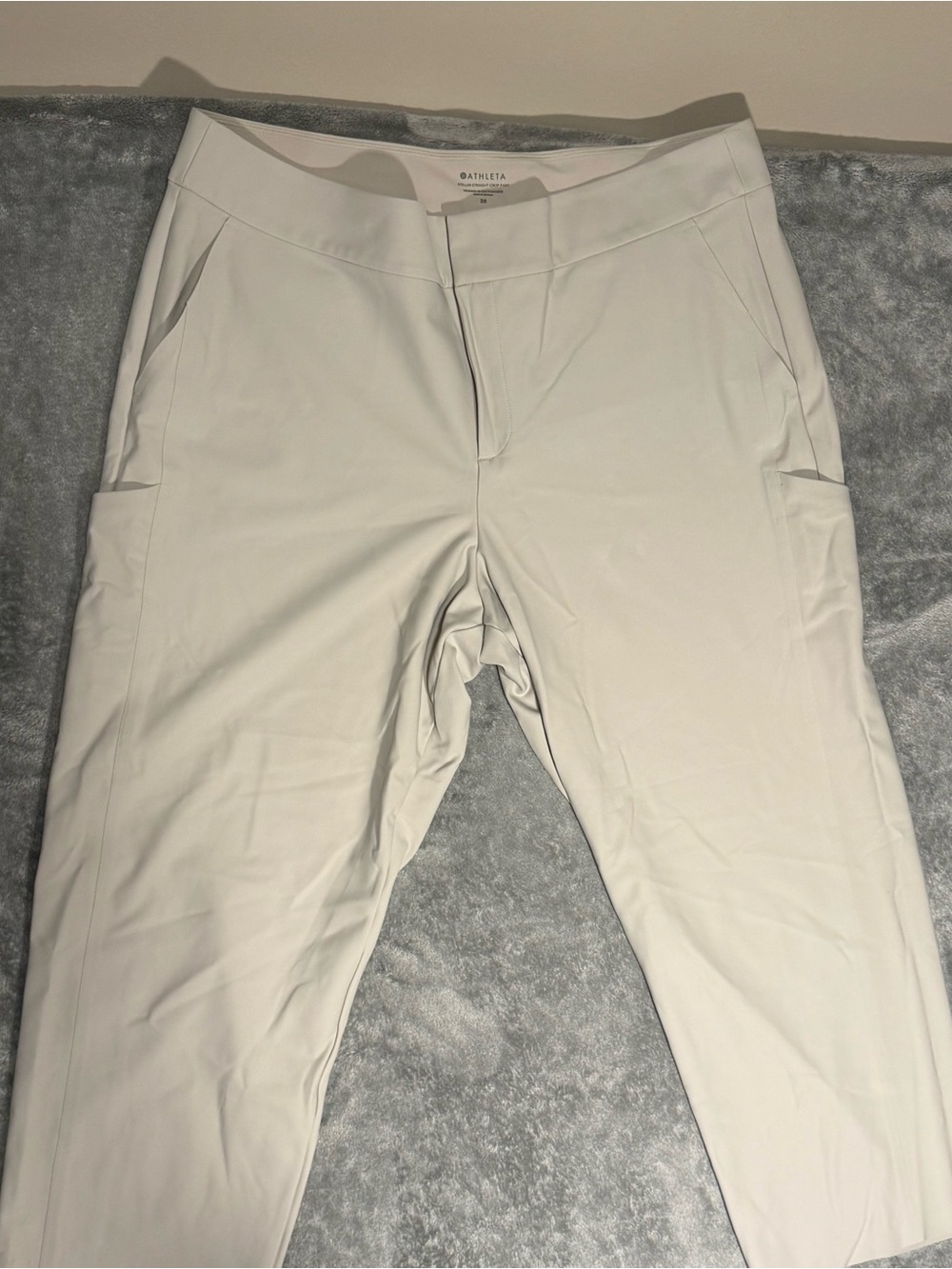 Athleta Stellar Straight Crop Pant-Beige-Plus Size 20